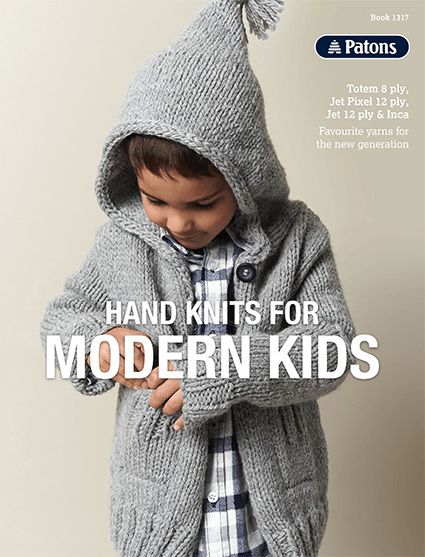 Book 1317 - Patons Hand Knits for Modern Kids - Mooroolbark Wool
