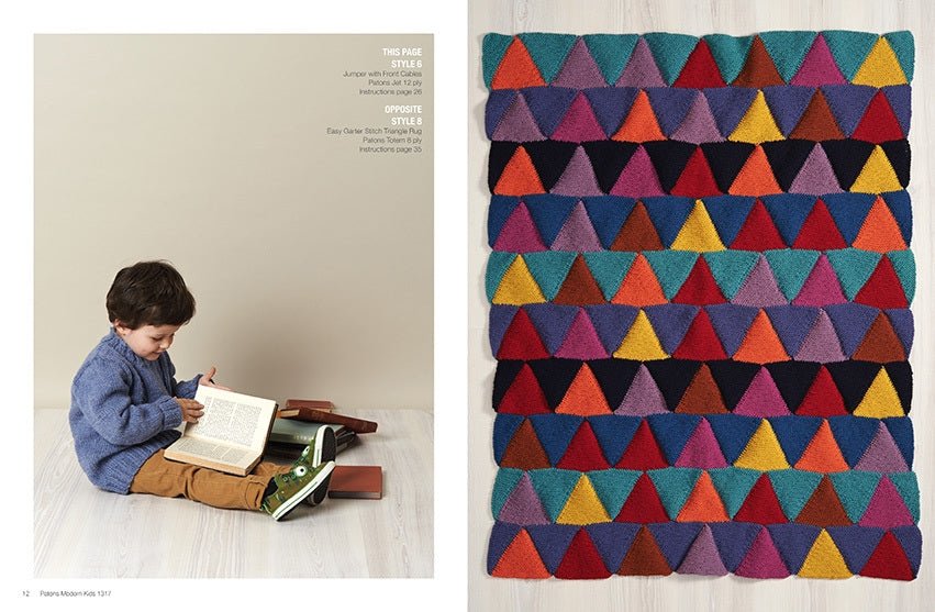 Book 1317 - Patons Hand Knits for Modern Kids - Mooroolbark Wool