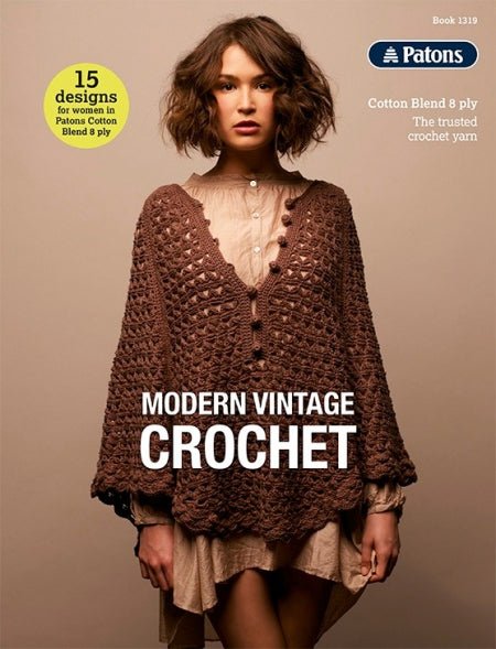 Book 1319 - Patons Modern Vintage Crochet - Mooroolbark Wool