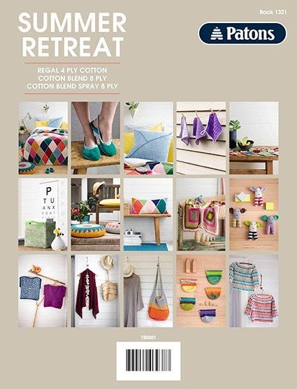 Book 1321 - Patons Summer Retreat - Mooroolbark Wool