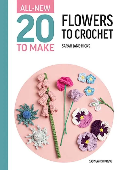 Book - 20 To Make Flowers to Crochet - Mooroolbark Wool