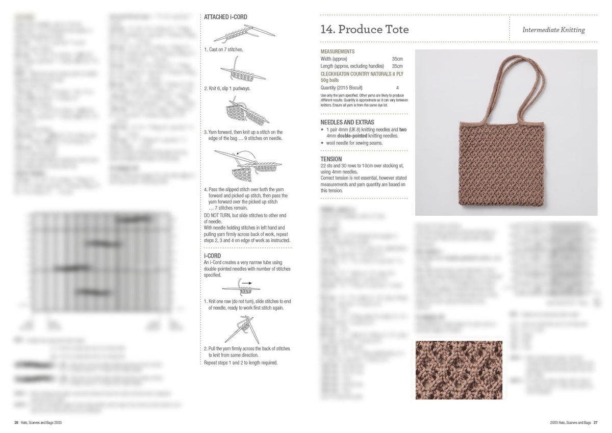 Book 2003 - Cleckheaton hats, scarves and bags - Mooroolbark Wool
