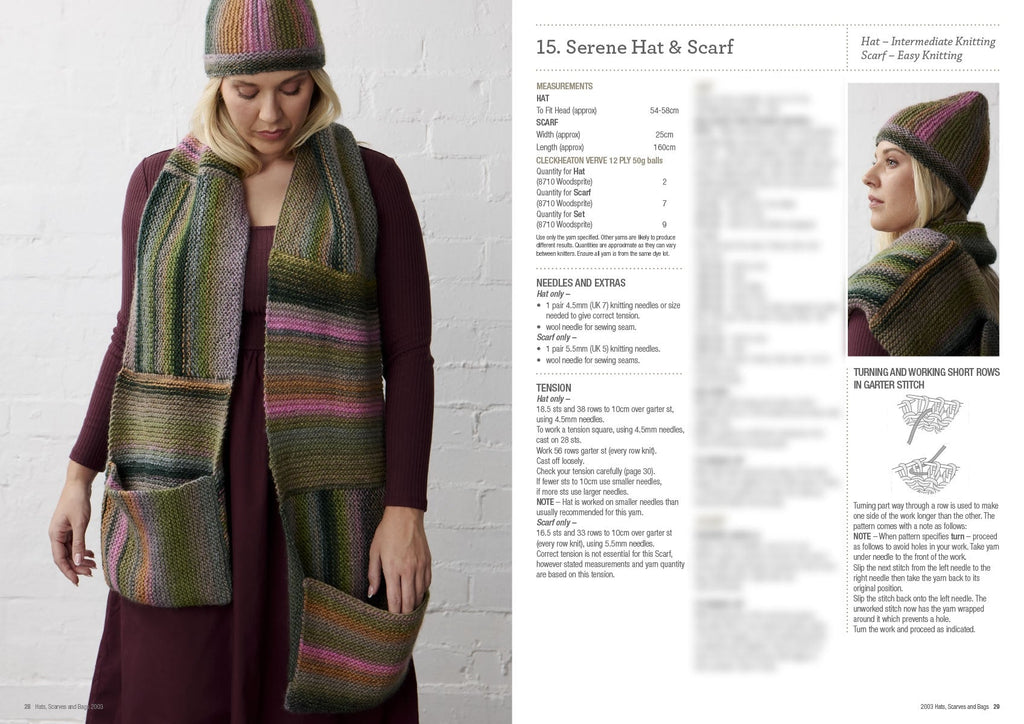 Book 2003 - Cleckheaton hats, scarves and bags - Mooroolbark Wool