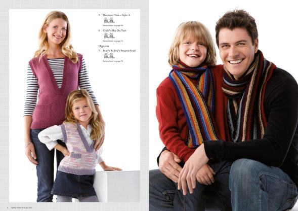 Book 225 - Panda Family Knits in 8 ply - Mooroolbark Wool