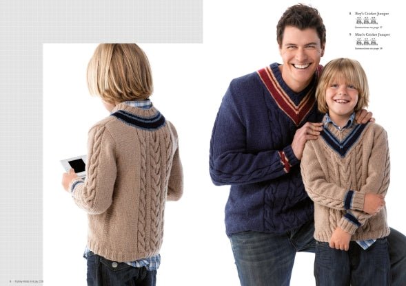 Book 225 - Panda Family Knits in 8 ply - Mooroolbark Wool