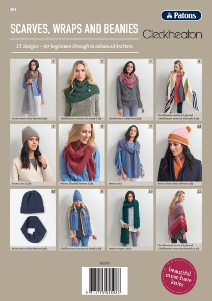 Book 361 - Scarves, Wraps and Beanies - Mooroolbark Wool