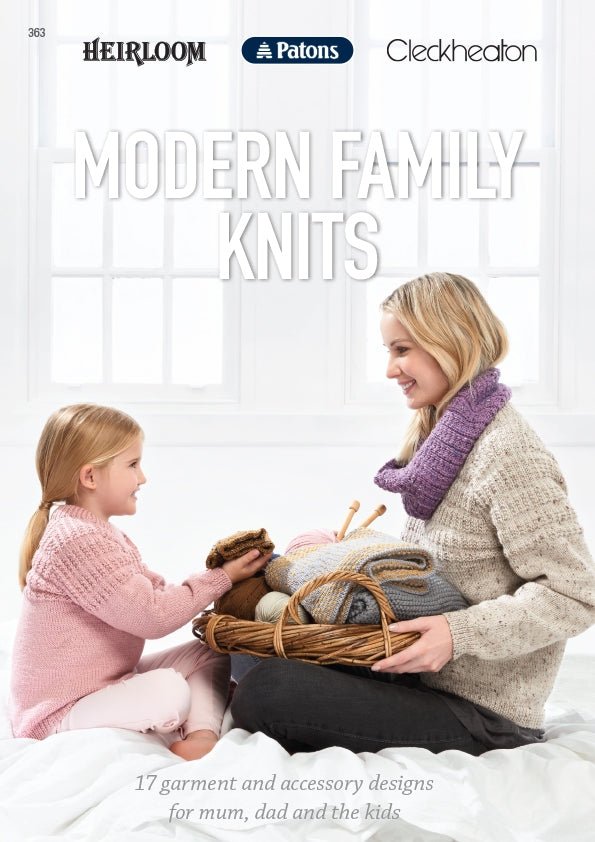 Book 363 - Panda Modern Family Knits - Mooroolbark Wool