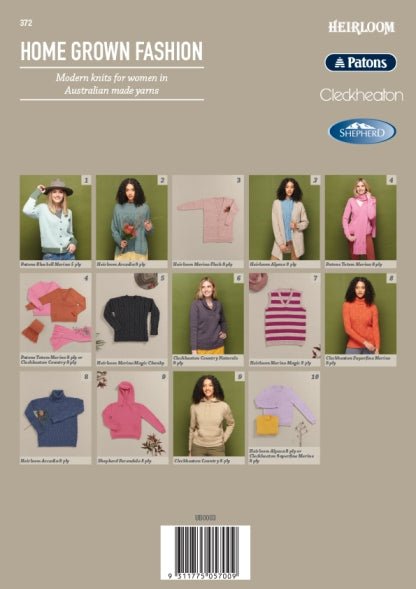 Book 372 - Home Grown Fashion - Mooroolbark Wool