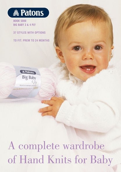 Book 5000 - Patons A Complete Wardrobe of Hand Knits for Baby - Mooroolbark Wool