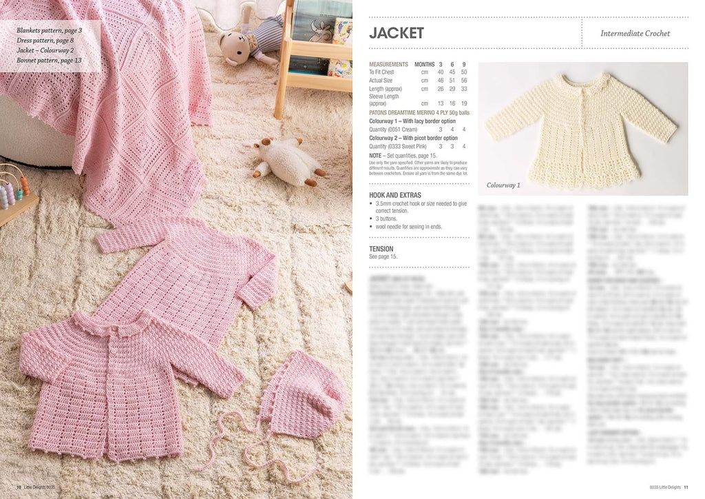 Book 8035 - Patons Little Delights - Original Copy - Mooroolbark Wool