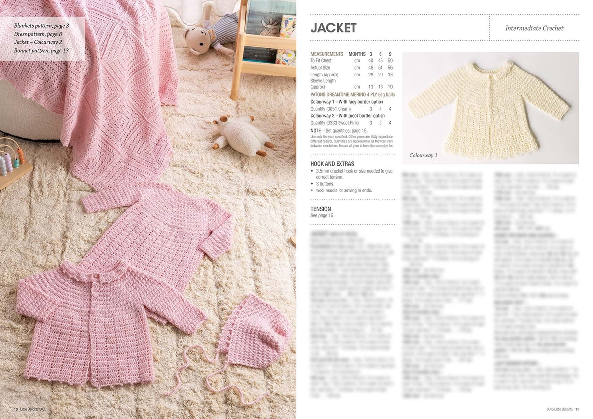Book 8035 - Patons Little Delights - Original Copy - Mooroolbark Wool