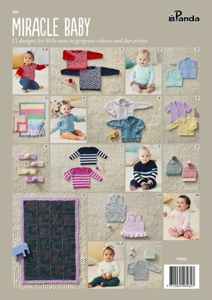 Book 900 -  Panda Miracle Baby - Mooroolbark Wool