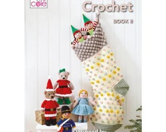 Book - King Cole Christmas Crochet Book 8 - Mooroolbark Wool