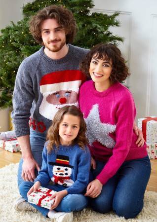 Book - King Cole Family Christmas Knits Book 1 - Mooroolbark Wool