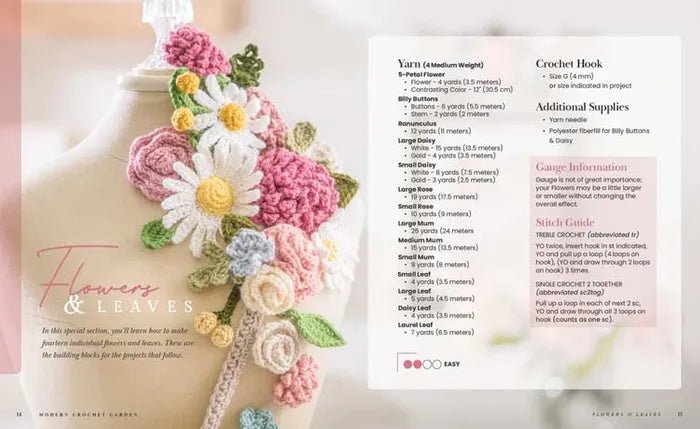 Book - Modern Crochet Garden - Mooroolbark Wool