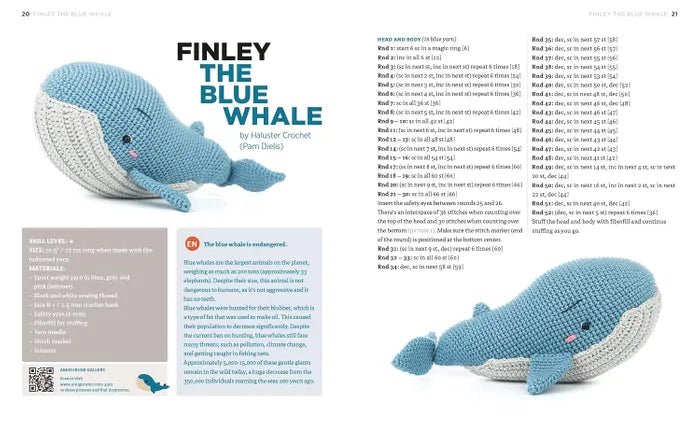 Book - Zoomigurumi Endangered Animals - Mooroolbark Wool