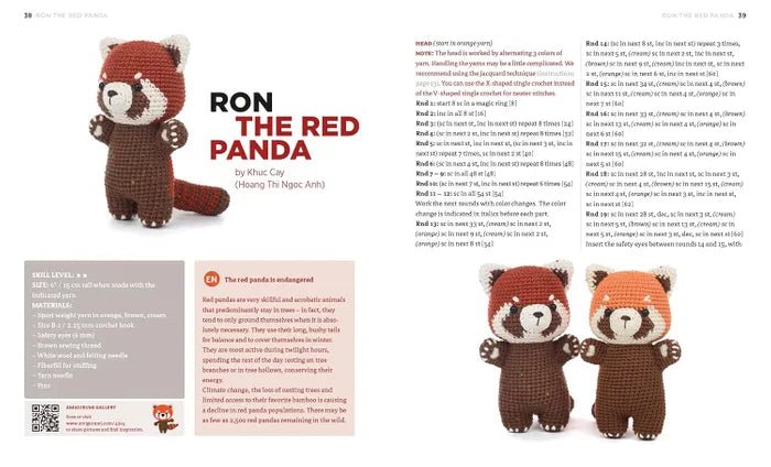 Book - Zoomigurumi Endangered Animals - Mooroolbark Wool