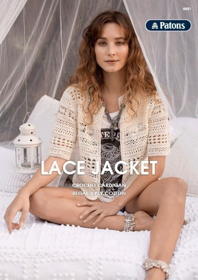 Booklet 0021 - Patons Lace Jacket - Mooroolbark Wool