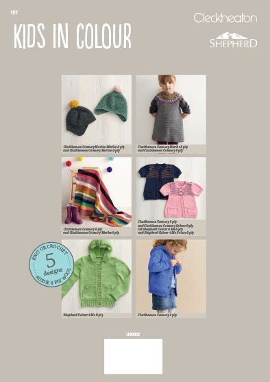 Booklet 101 - Kids in Colour - Mooroolbark Wool