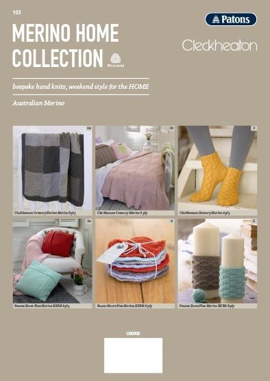 Booklet 103 - Merino Home Collection - Mooroolbark Wool