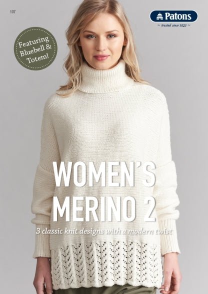 Booklet 107 - Patons Women's Merino 2 - Mooroolbark Wool