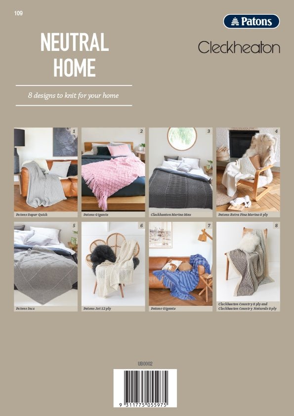 Booklet 109 - Neutral Home - Mooroolbark Wool