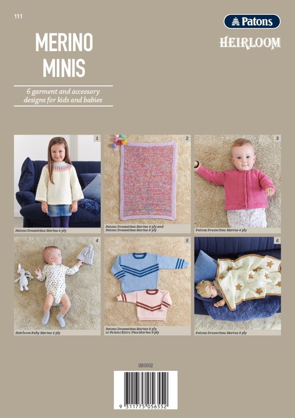 Booklet 111 - Merino Minis - Mooroolbark Wool