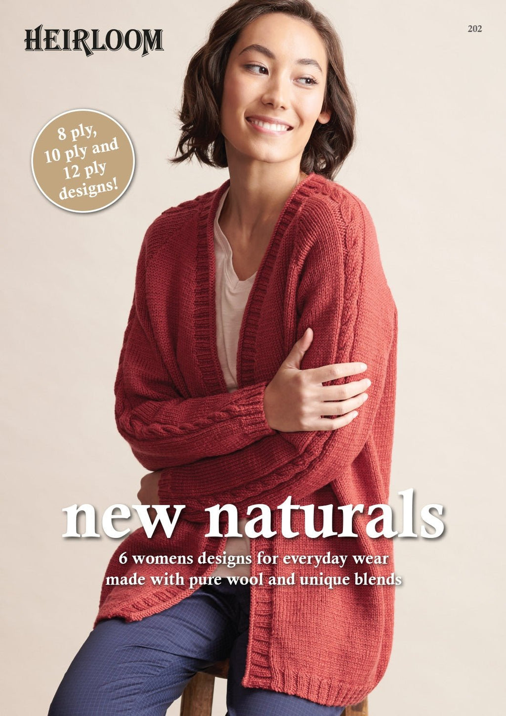 Booklet 202- Heirloom New Naturals - Mooroolbark Wool