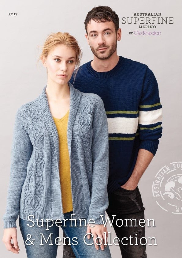 Booklet 3017 - Superfine Women and Mens Collection - Mooroolbark Wool