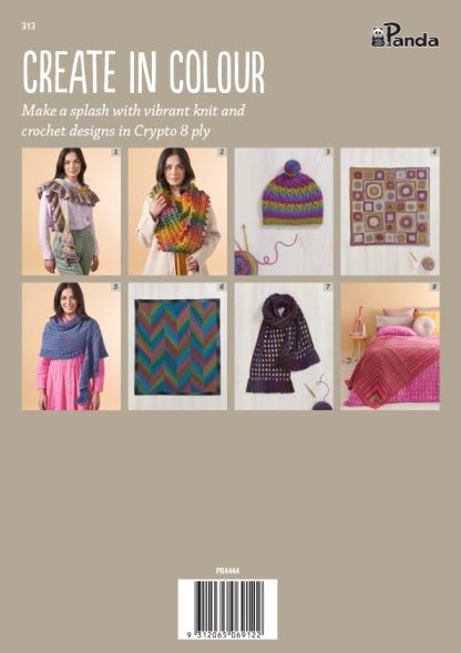 Booklet 313 - Panda Create In Colour - Mooroolbark Wool