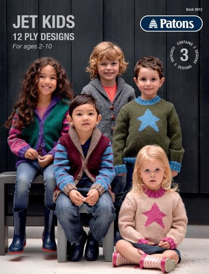 Booklet 8012 - Patons Jet Kids - Mooroolbark Wool