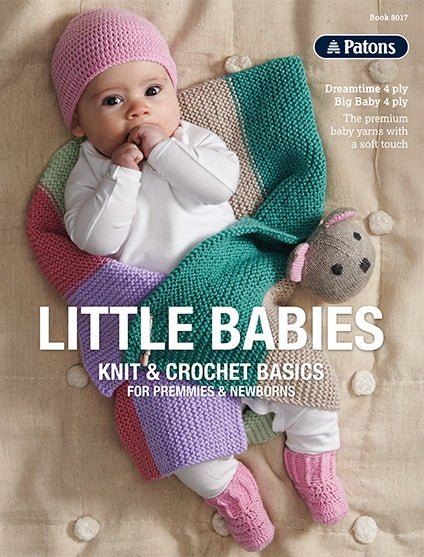 Booklet 8017 - Patons Little Babies Knit & Crochet Basics - Mooroolbark Wool