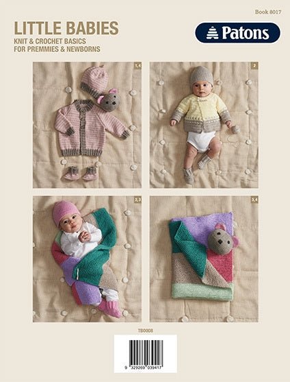 Booklet 8017 - Patons Little Babies Knit & Crochet Basics - Mooroolbark Wool