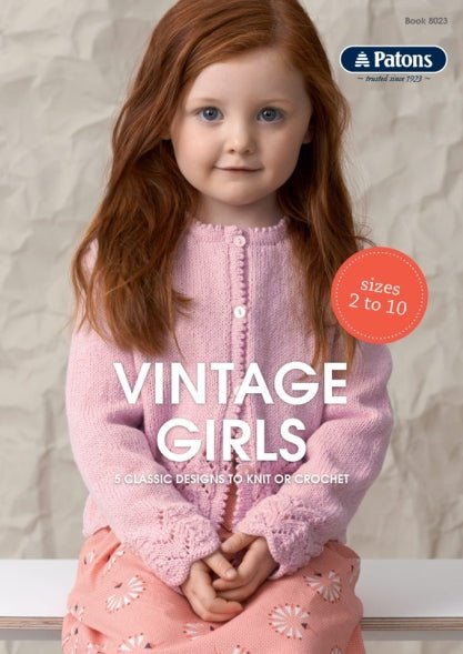 Booklet 8023 - Patons Vintage Girls - Mooroolbark Wool