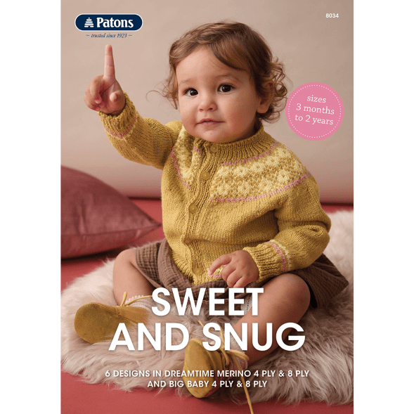 Booklet 8034 - Patons Sweet and Snug - Mooroolbark Wool