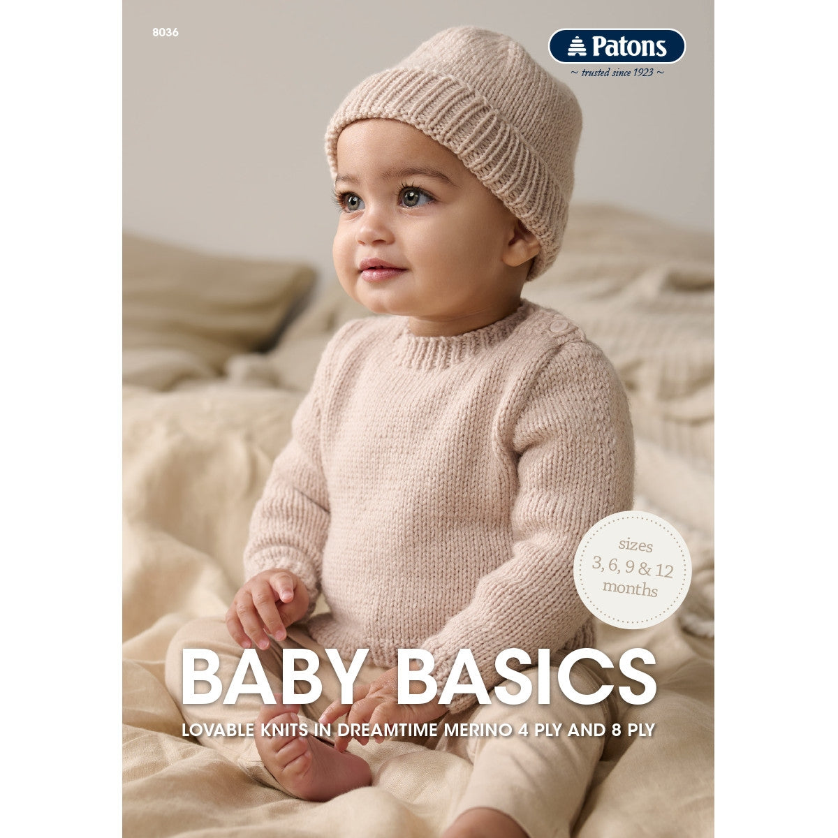 Booklet 8036 - Patons Baby Basics 4 ply & 8 ply