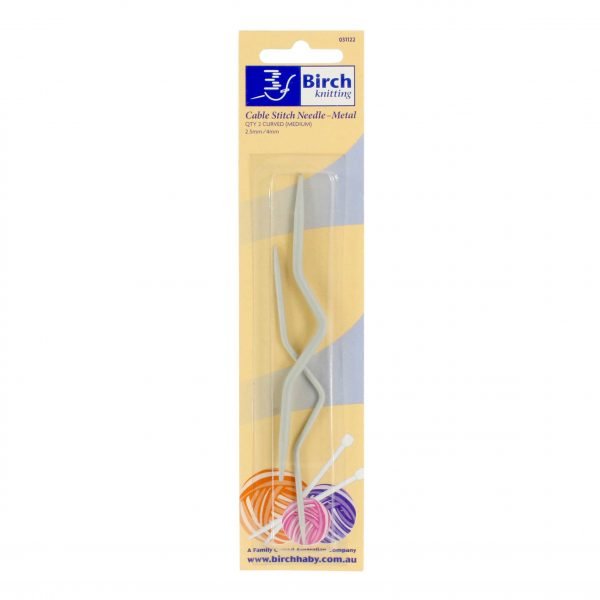 Cable Needle-Curved(V) - 031122 - Mooroolbark Wool