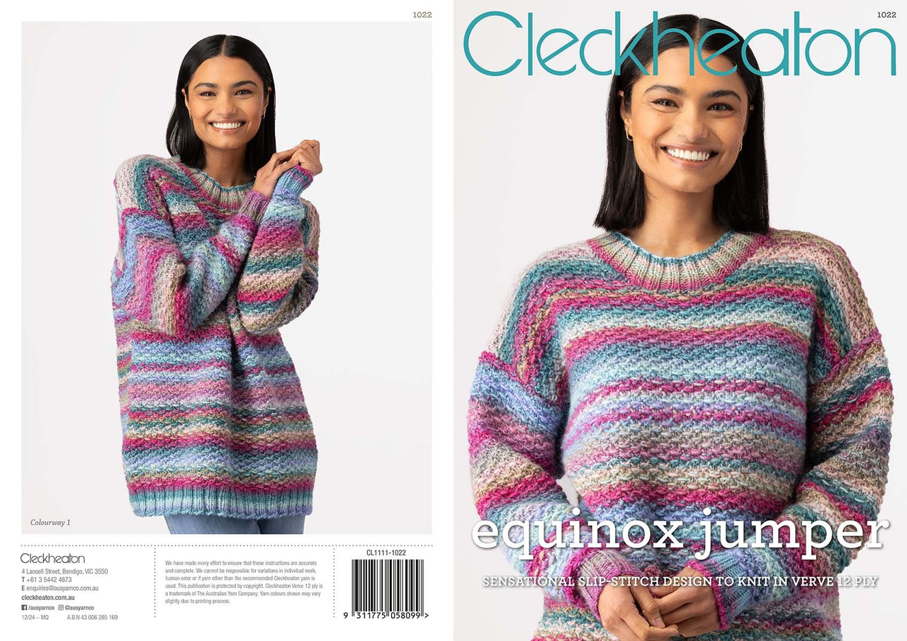 Leaflet 1022 - Cleckheaton Equinox Jumper 