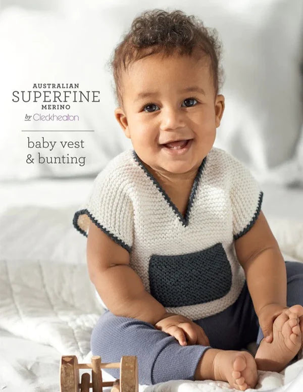 Leaflet 416 - Superfine Baby Vest & Bunting