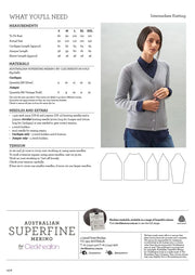 Leaflet 470 - Superfine Jumper & Cardigan with Feature Raglan