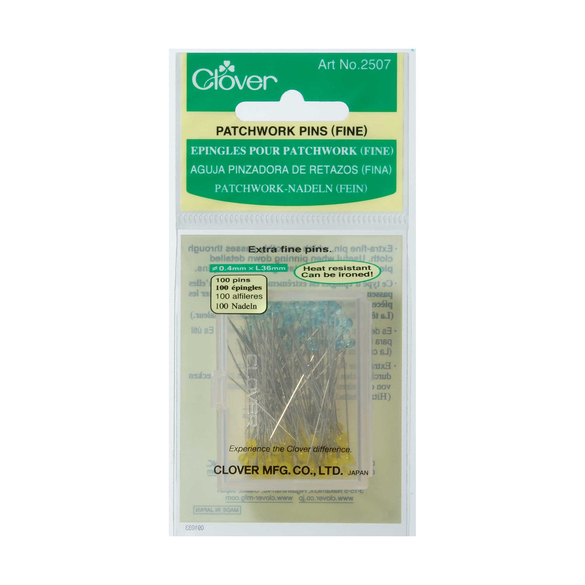 Clover Patchwork Pins - fine 2507 - Mooroolbark Wool