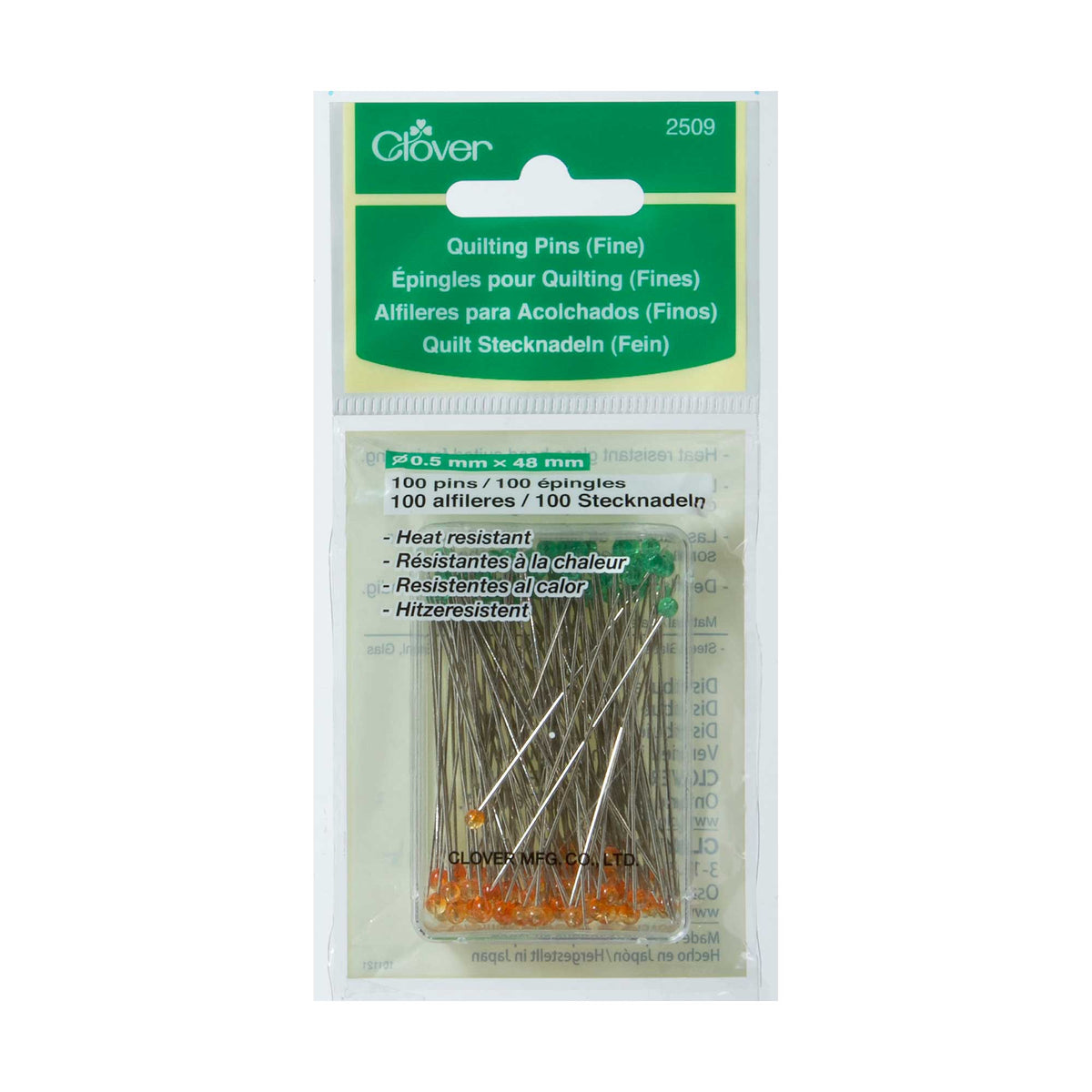 Clover Quilting Pins (fine) 2509 - Mooroolbark Wool