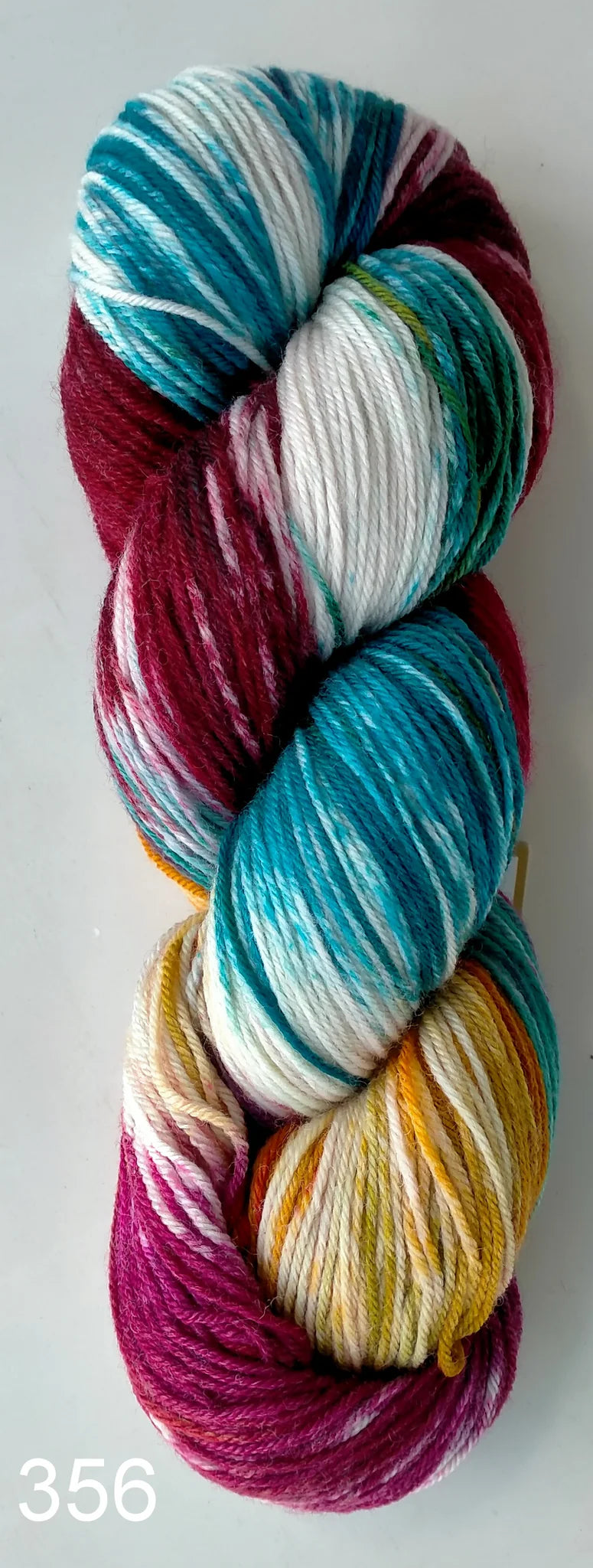 Countrywide Yarns - Hand Painted Socks 356 - Wine Teal