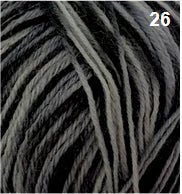 Countrywide Yarns - Happy Feet 4 Ply 26 - Grey Black Night - Mooroolbark Wool