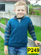 Leaflet P249 - Countrywide Yarns Boys Zipped Sweater