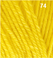 Countrywide Yarns - Windsor 8 Ply 74 - Bright Yellow - Mooroolbark Wool