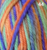 Countrywide Yarns - Windsor Prints 8 Ply 43 - Pink Purple Yellow - Mooroolbark Wool
