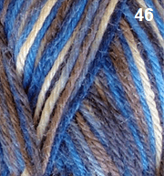 Countrywide Yarns - Windsor Prints 8 Ply 43 - Pink Purple Yellow - Mooroolbark Wool