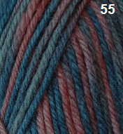 Countrywide Yarns - Windsor Prints 8 Ply 55 - Red Orange Grey - Mooroolbark Wool