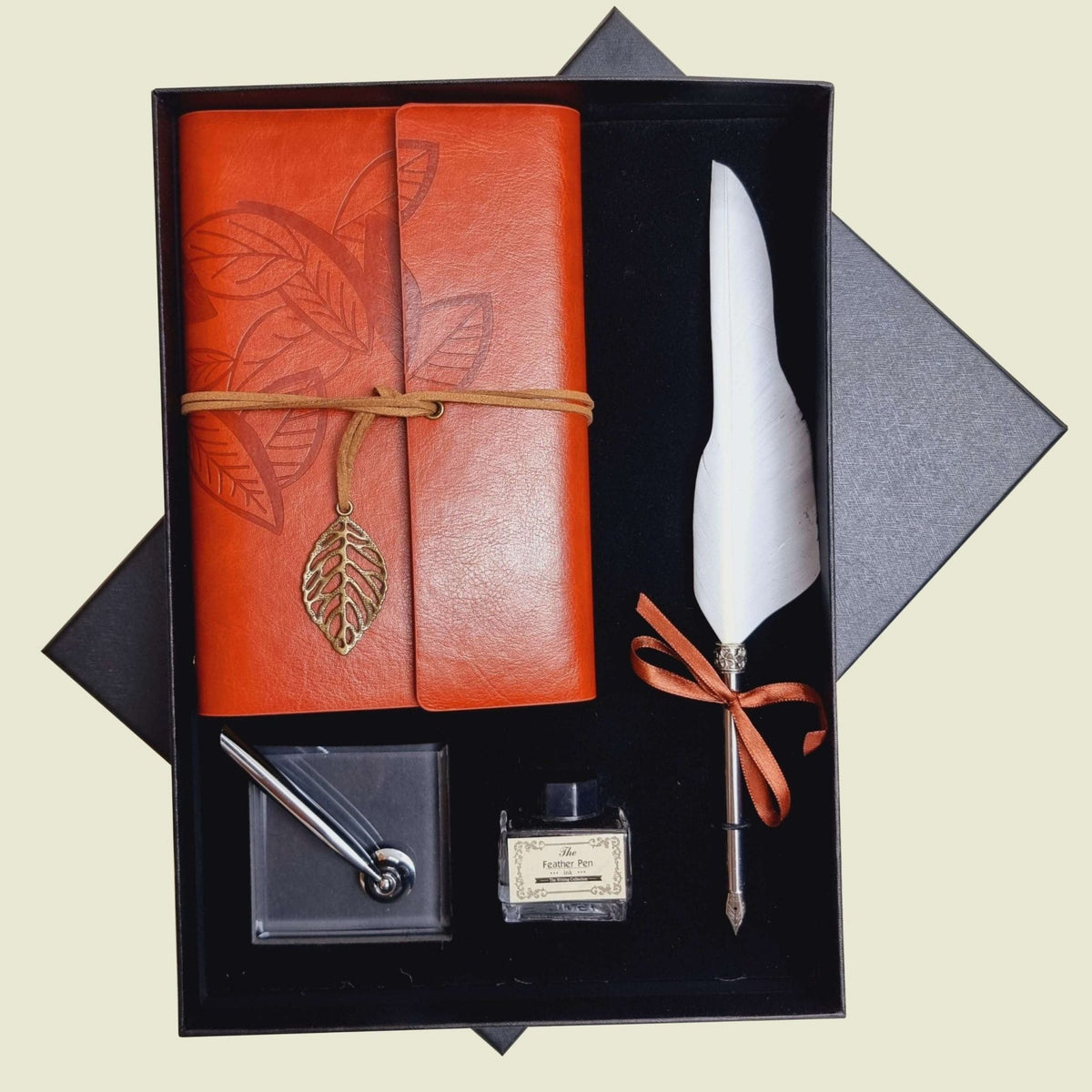 Feather Calligraphy Pen and Journal Set - Mooroolbark Wool